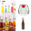 Chai thuỷ tinh BlingBox - Sỉ 6 Chai Lọ Thủy Tinh Nắp Gài Cài Vuông Tròn 250Ml 500Ml 1000Ml 1L |Bình Thũy Tinh Chịu Nhiệ