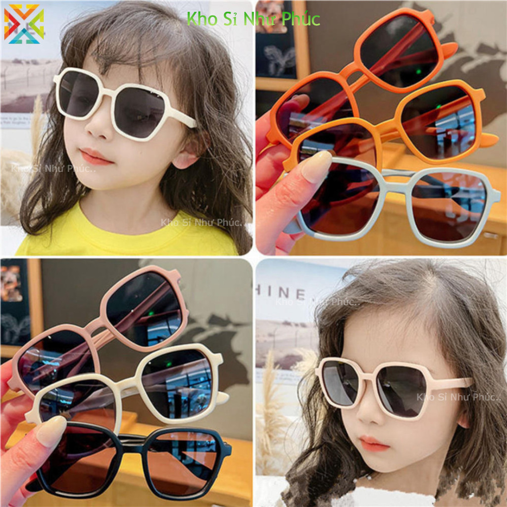 Kính mát Trẻ em nhiều màu bảo vệ mắt chống nắng UV phong cách Hàn Quốc