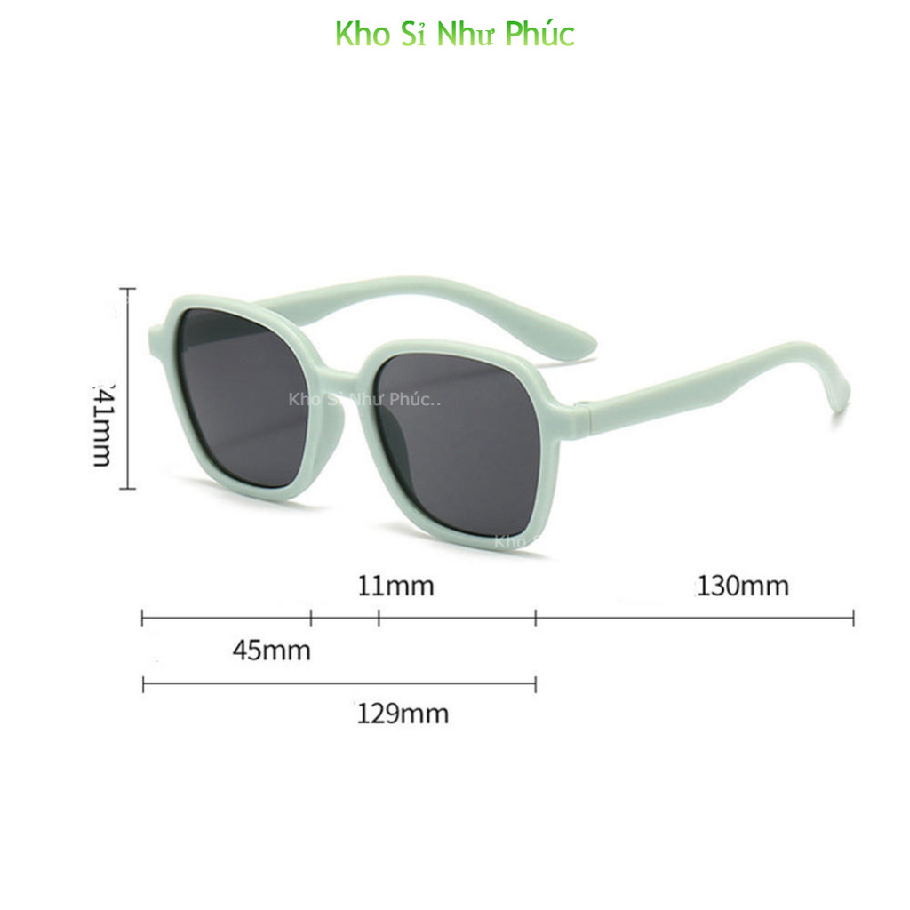 Kính mát Trẻ em nhiều màu bảo vệ mắt chống nắng UV phong cách Hàn Quốc