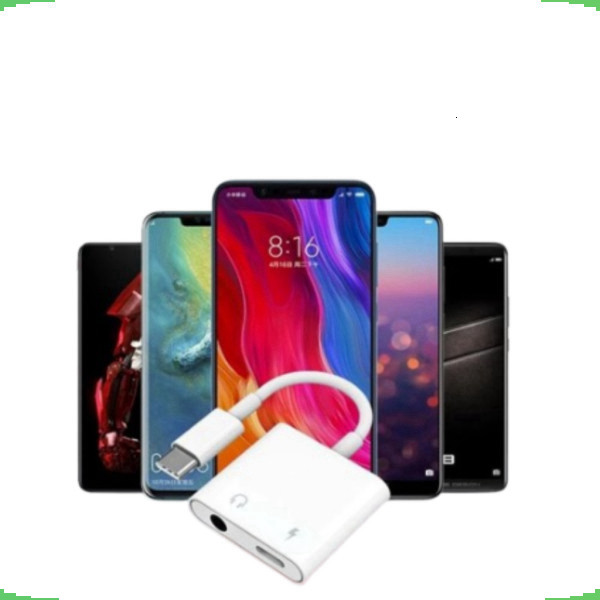 Dây cáp chuyển đổi âm thanh USB type C/IP / 3.5mm cho điện thoại
