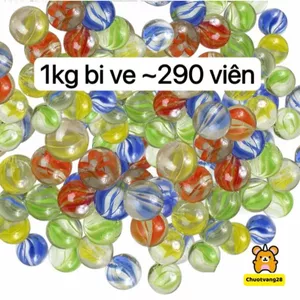 1kg bi ve 16mm thuỷ tinh trong suốt nhiều màu sắc trò chơi tuổi thơ, trang trí bể cá cảnh bive