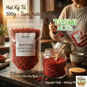 Kỷ Tử Tumi Nuts 500g – Hạt Kỷ Tử Tự Nhiên, Không Phụ Gia, Dùng Làm Trà Kỷ Tử, Nấu Cháo, Hầm Bổ Dưỡng