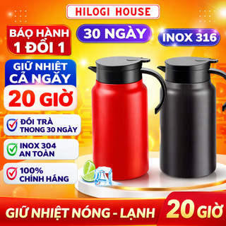 [THANH LÍ] Bình nước inox pha trà giữ nhiệt 1500ml inox 316 chưa qua sử dụng