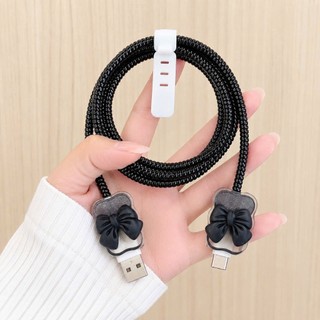 [Bảo Vệ Cáp Sạc TyceC - USB] Phụ kiện bảo vệ cáp sạc dùng cho Cáp Sạc 1 đầu Tyce C, 1 đầu USB, dây kim tuyến 1m4 RABBI