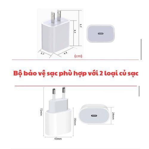 [99 mẫu] Bộ phụ kiện bảo vệ cáp và củ sạc iphone PD 18/20W bằng silicon hoạt hình dễ thương XUPUCASE