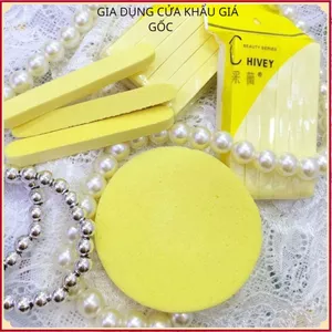 GÓI BÔNG MÚT BỌT BIỂN RỬA MẶT CHIVEY CHÍNH HÃNG 12 MIẾNG/GÓI MỀM MỊN DỊU NHẸ