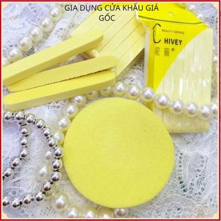 (COMBO 10) GÓI BÔNG MÚT BỌT BIỂN RỬA MẶT CHIVEY CHÍNH HÃNG 12 MIẾNG/GÓI MỀM MỊN DỊU NHẸ