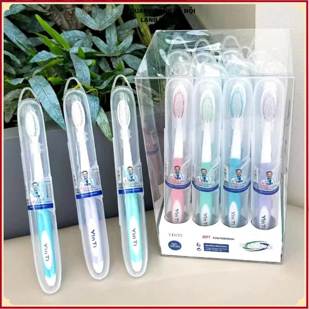 HỘP 12 BÀN CHẢI ĐÁNH RĂNG, Hộp bàn chải đánh răng lông mềm hộp 12 cái - MA:BANCHAIRANG