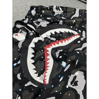 Bộ Quần Áo Nam Hè thêu Bape In Hình Cá Mập Siêu Chất - Bộ Thể Thao Nam Chất Cotton Cao Cấp 2026.....
