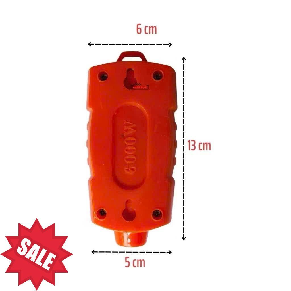 Ổ cắm chịu tải 2 lỗ Vinamax công suất 6000w, lõi sứ chịu nhiệt, vỏ nhựa chống va đập - 2P6 .