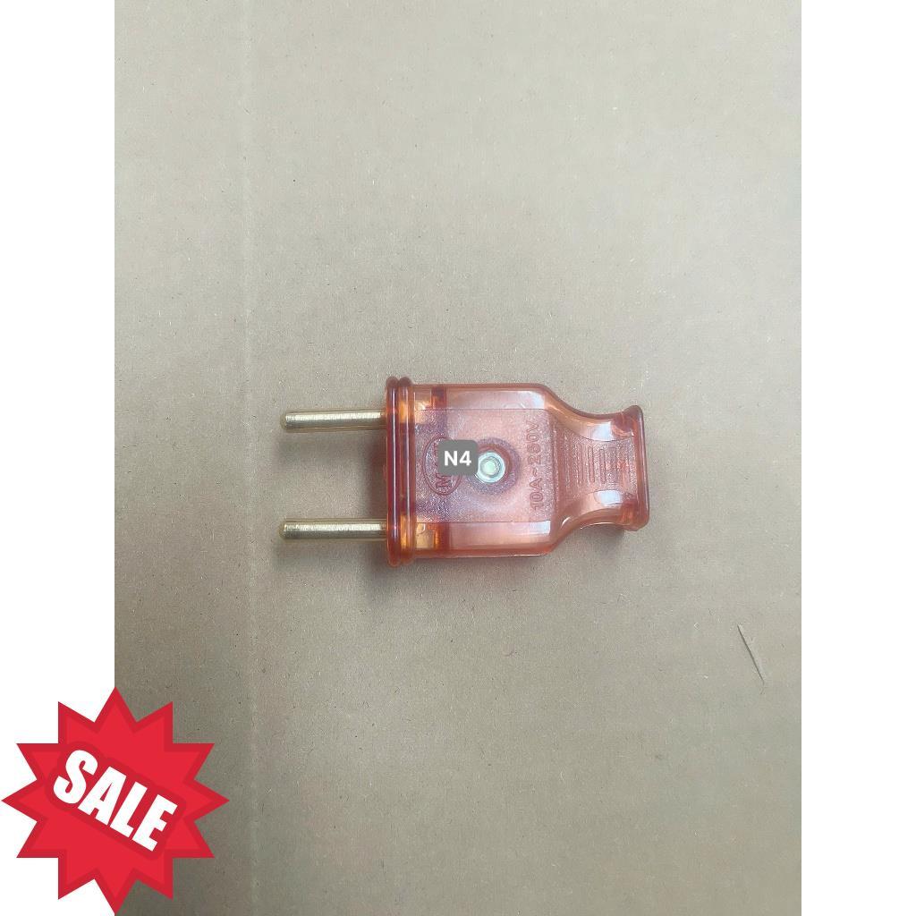Combo 10 phích dương cắm điện- hàng đẹp_ Phích cắm Dương Cắm Điện 10A - 250V (Loại Thường, Chân Tròn) .