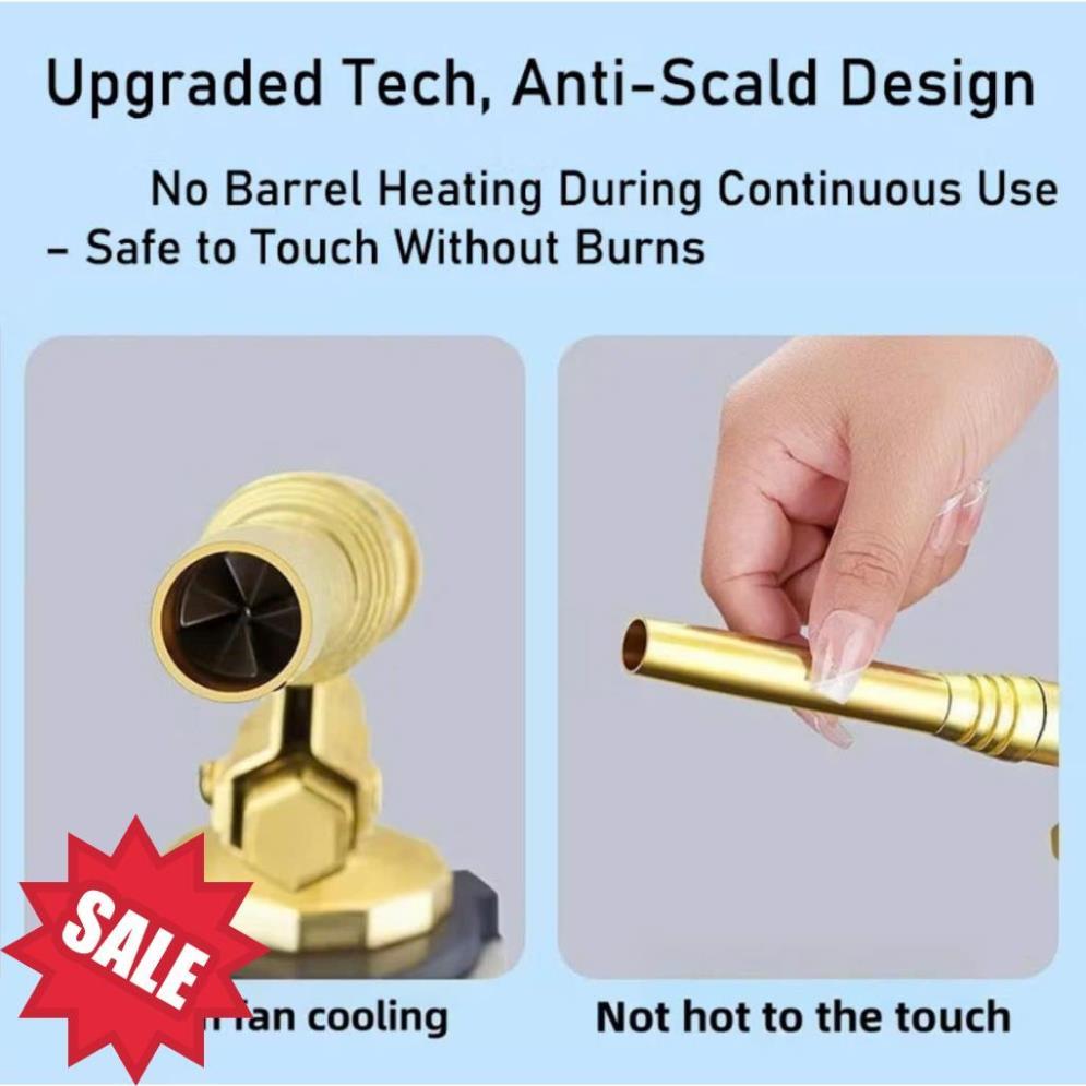 Khò Gas Mini Chống Bỏng, Mẫu Mới 2025 - Thiết Bị Khò An Toàn, Đầu Khò Chống Bỏng Chất Lượng Cao .