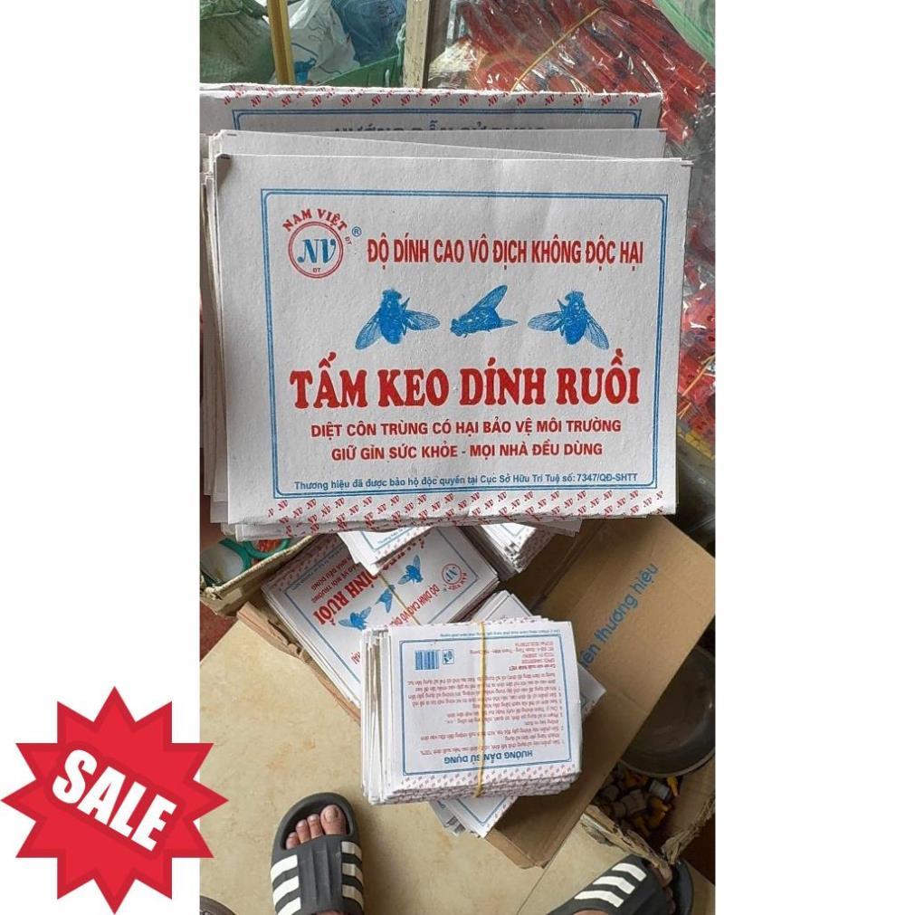 COMBO 50, 100 Tấm Keo dính ruồi hàng loại 1.nhiều keo siêu dính .