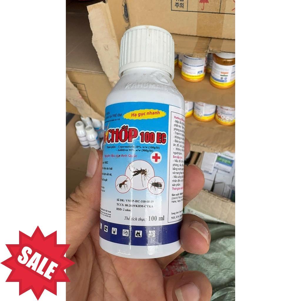 thuốc muỗi tia chớp phun -xịt trong nhàchai 100ml { bộy tế cấp phép sử dụng} .