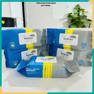 BỊCH KHĂN GIẤY LAU BẾP TIỆN LỢI - Bịch Giấy Ướt 80 Tờ Lau Bếp Kháng Khuẩn An Toàn,Giấy Ướt Vệ Sinh Nhà Bếp