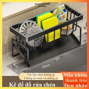 KỆ ĐỂ DỤNG CỤ NHÀ BẾP THÉP KHÔNG GỈ - Chống Ăn Mòn Hiệu Quả