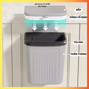 THÙNG RÁC TREO TƯỜNG KHÔNG CẦN KHOAN - Lắp Đặt Nhanh Chóng