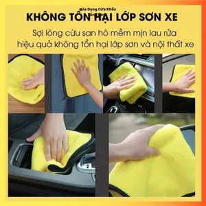 KHĂN LAU OTO CAO CẤP 30X30CM - Thấm Nước Nhanh Vệ Sinh Hiệu Quả