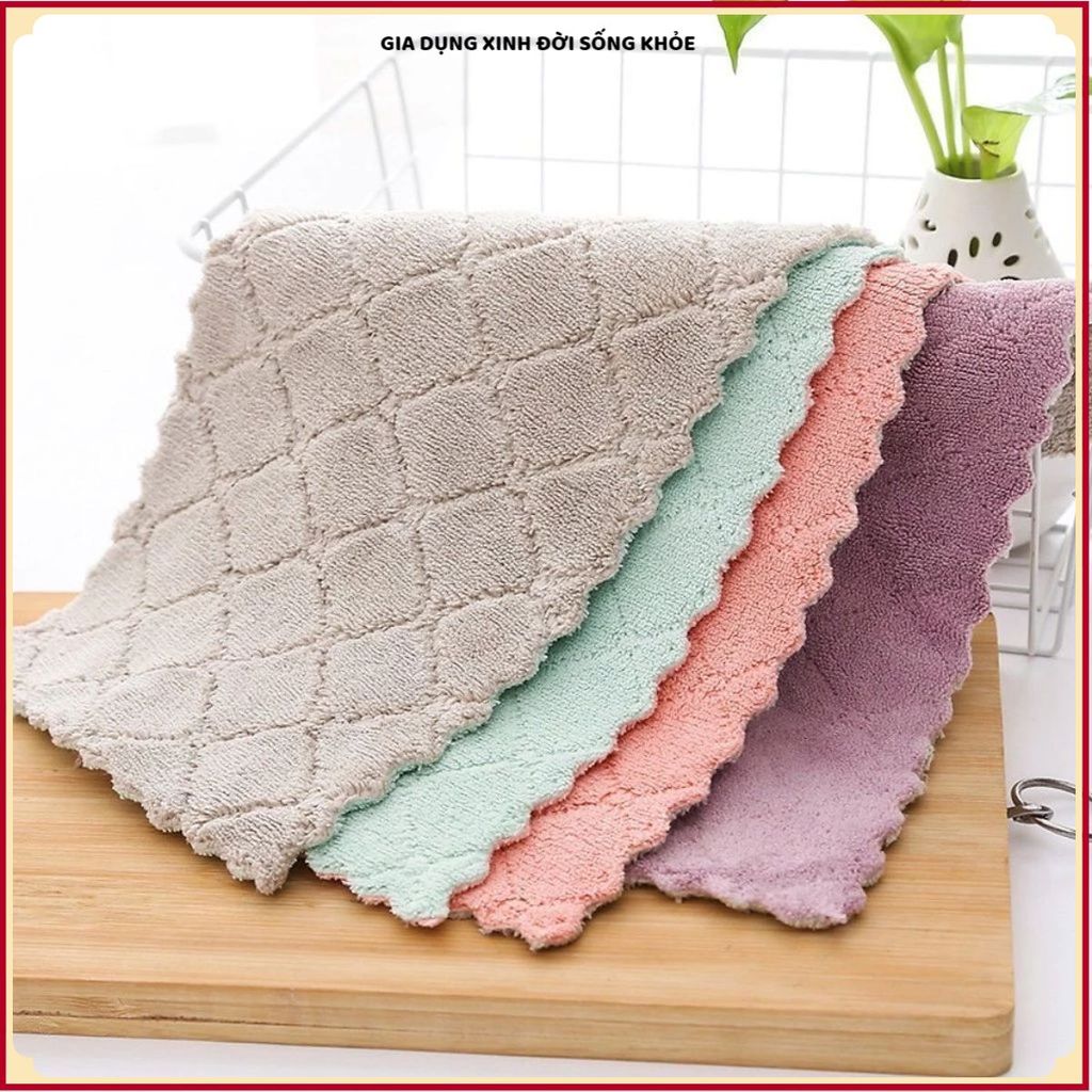 (COMBO 50 KHĂN) LAU BẾP ĐA NĂNG MỀM MỊN TIỆN LỢI - Khăn Lau Bàn Ăn Chén Đĩa Đồ Dùng Nhà Bếp Hằng Ngày