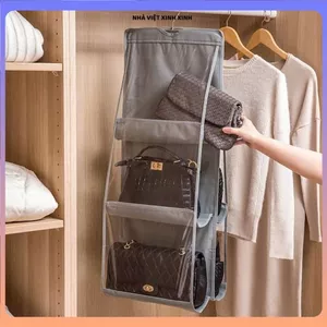 TÚI BẢO QUẢN TÚI XÁCH CHỐNG BỤI TIỆN LỢI - Giỏ Treo Túi Xách 6 Ngăn Cao Cấp,Thiết Kế Gọn Gàng Giúp Tiết Kiệm Không Gian