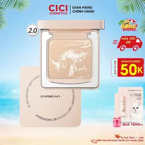 Phấn Nén Carslan 2.0 Kiềm Dầu Hút Dầu Thừa Cấp Tốc 12H Khóa Nền Cho Da Khô Ráo Thoáng Mịn 8g