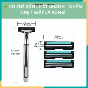 Dao Cạo Râu Nam An Toàn Cổ Điển 36 Lưỡi Kép Thay Thế, SET DAO CẠO TIẾT KIỆM CHI PHÍ, CẠO SẠCH MỊN