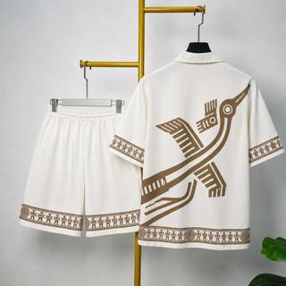 bộ đồ nam hè mặc đi chơi đi biển đi du lịch họa tiết in nét, set quần áo nam hè cao cấp PLNfahion