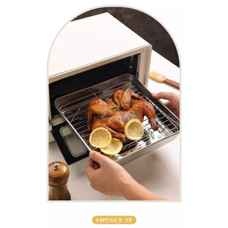 [HOT] Khay Nướng Kèm Vỉ Vuông Khuôn Inox 304 ...