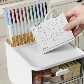 [HOT] Hộp đựng dụng cụ học tập để bàn gọn gàng , Hộp đựng trang sức có ngăn kéo ...