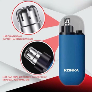 [HOT] Máy Cắt Tỉa Lông Mày, Lông Mũi, Lưỡi Dao Xoay 2 Chiều, Sạc Pin Chống Nước Nhỏ Gọn Tiện Lợi ...
