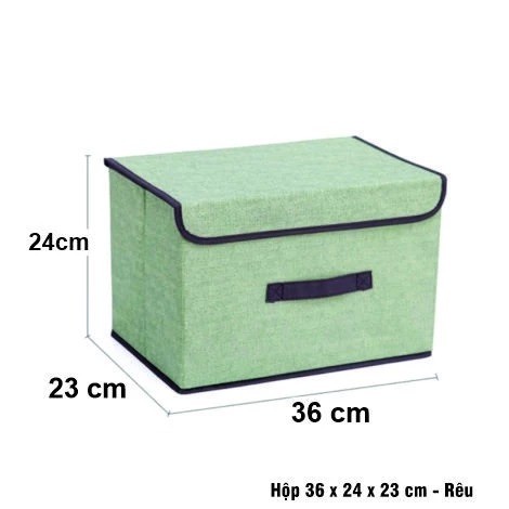 (COMBO 2) THÙNG ĐỰNG QUẦN ÁO BẰNG VẢI CAO CẤP -  Hộp Đựng Đồ Chơi Có Nắp