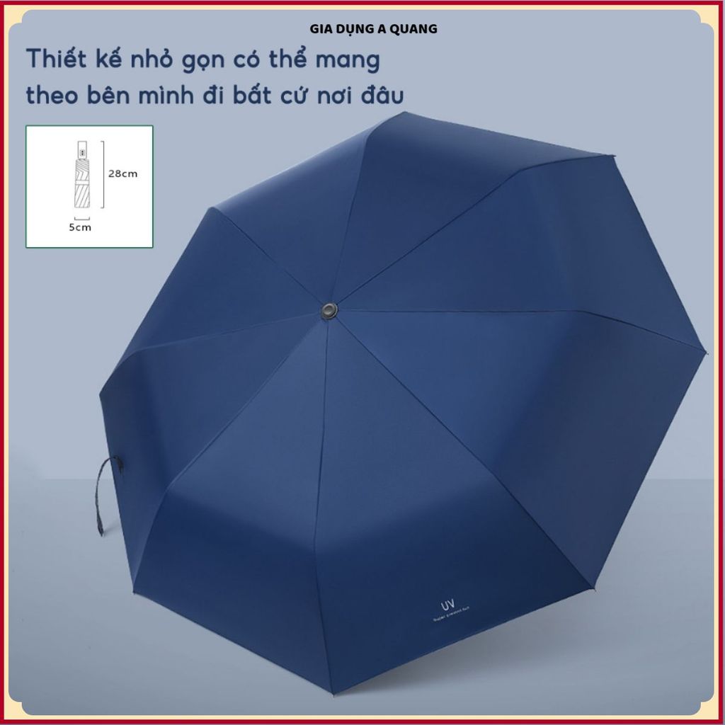 Ô chống Nắng Chống Tia UV Bảo Vệ Da YOUME - Ô DÙ CHE MƯA CHE NẮNG 3 LỚP CẦM TAY GẤP GỌN