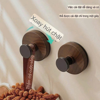 [HOT] Set 4 Móc Treo Đồ Bằng Gỗ Gắn Tường Không Cần Khoan Đục, Chịu Lực Treo 5kg ...