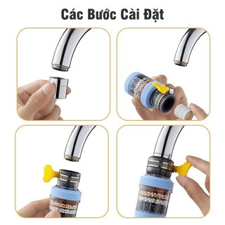 [HOT] Đầu Lọc Vòi Nước Trực Tiếp Tại Vòi Bồn Rửa, Đầu Lọc 6 Lớp Xoay 360 Độ ...