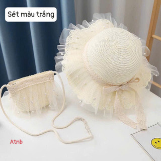 [HOT] Set 2 mũ và túi cói cho bé yêu , mũ túi cói tự nhiên an toàn cho bé ...