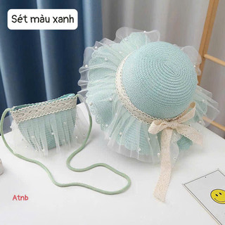 [HOT] Set 2 mũ và túi cói cho bé yêu , mũ túi cói tự nhiên an toàn cho bé ...