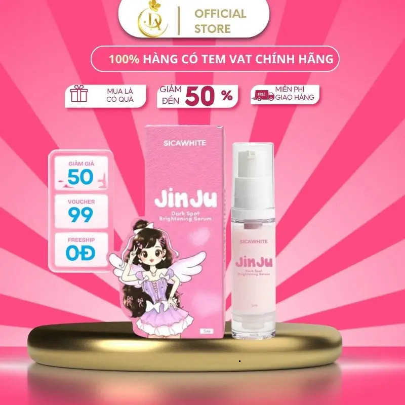 (MUA 2 TẶNG 1,CHE TÊN) Serum JINJU hỗ trợ giảm Thâm Nách, Mông, Bẹn, V3 Chai 5ml