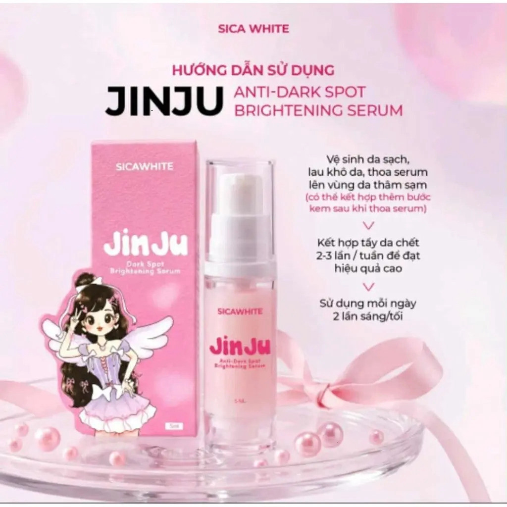 (MUA 2 TẶNG 1,CHE TÊN) Serum JINJU hỗ trợ giảm Thâm Nách, Mông, Bẹn, V3 Chai 5ml