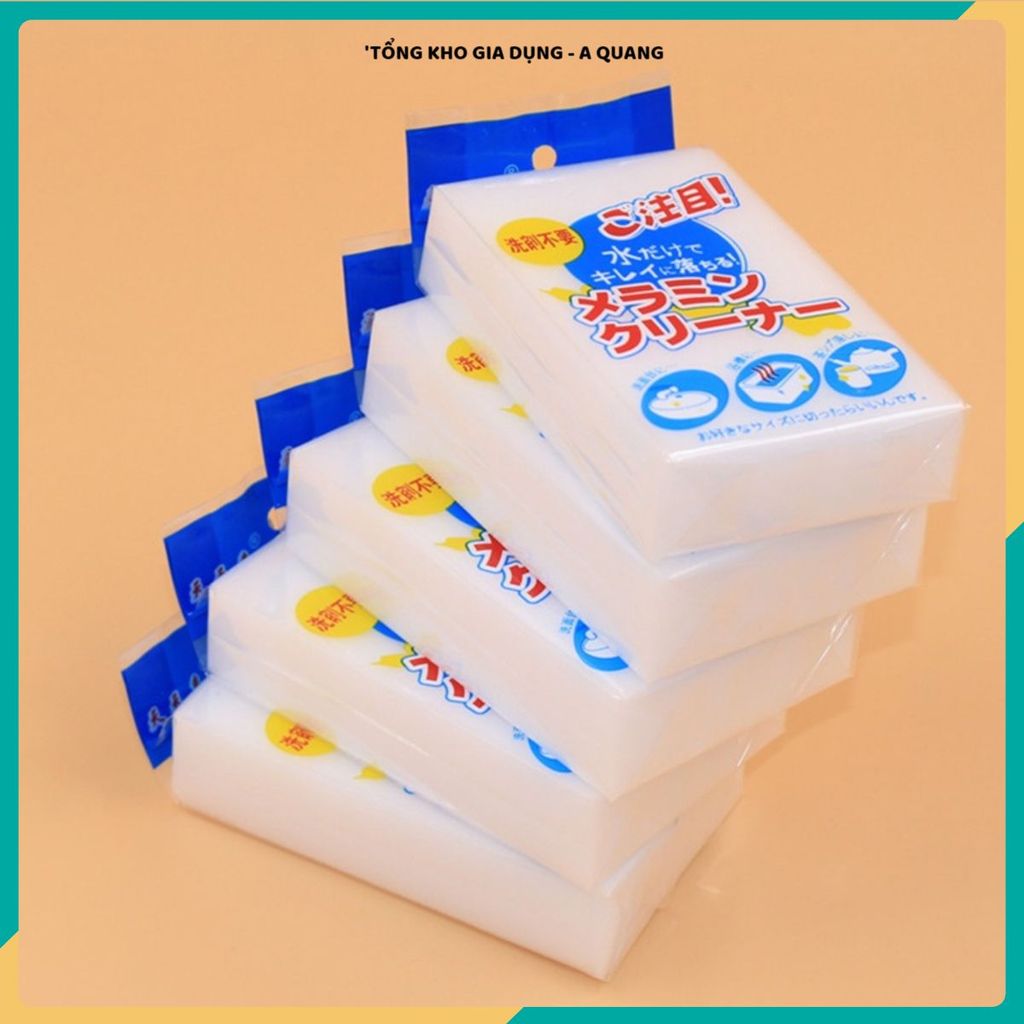 (SET 10 XỐP TRẮNG ) MÚT XỐP MELAMINE VỆ SINH NHÀ CỬA, TẨY RỬA ĐA NĂNG HIỆU QUẢ, Chiếc Mút Xốp Famaha Cao Cấp