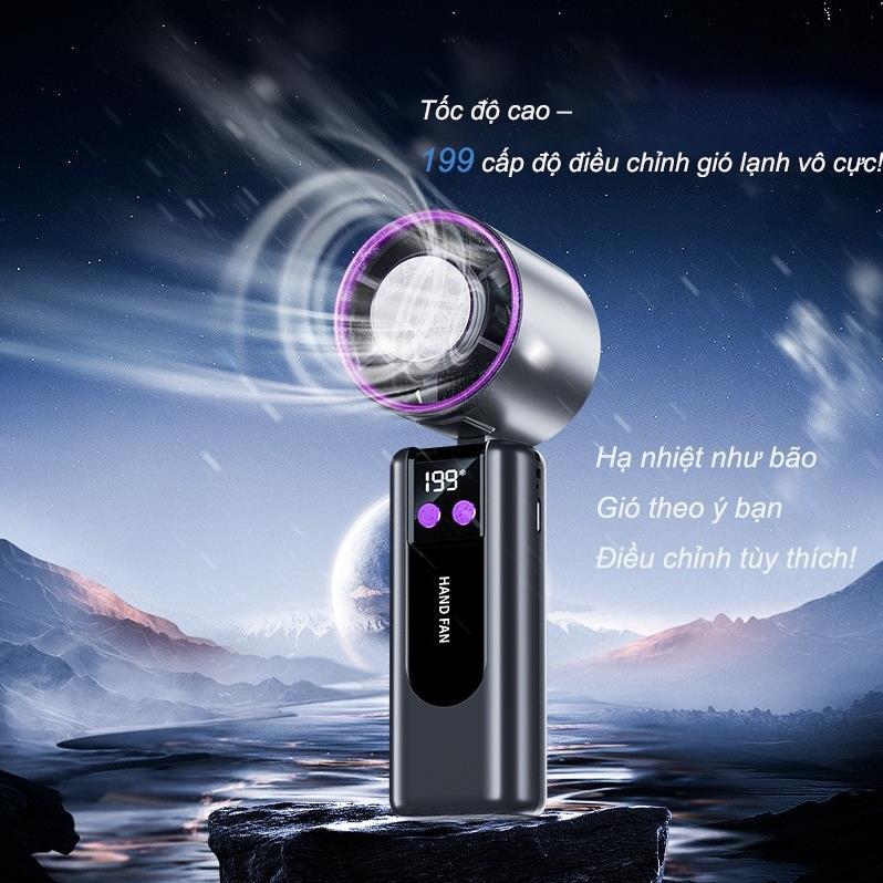 Quạt cầm tay G2 Quạt Sò Lạnh Cá Nhân - Quạt Tích Điện Mini, Làm Lạnh Tức Thì, Bảo Hành 90 Ngày