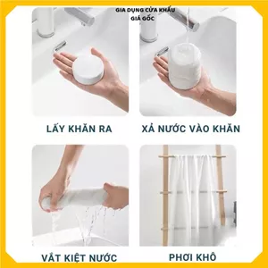 Khăn Nén Tắm Du Lịch Cotton Cỡ Lớn 140x70 Cm Dày Dặn, Gọn Nhẹ ( Khăn Nén Tắm Cô Gái )