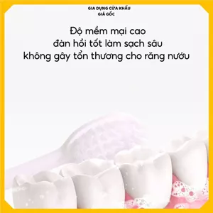 BÀN CHẢI ĐÁNH RĂNG CHO BÉ TẬP ĐÁNH RĂNG - Thiết Kế Nhỏ Gọn Dễ Cầm
