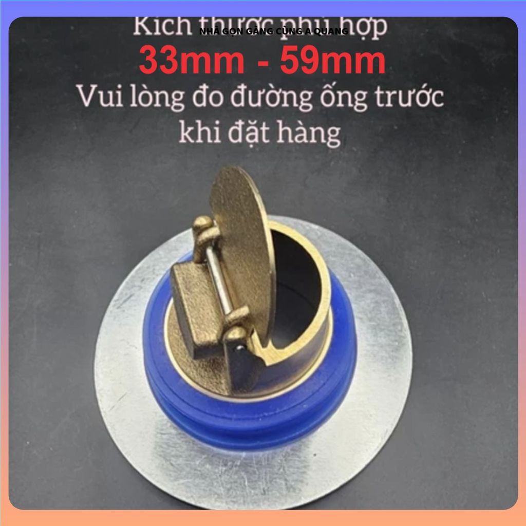 (COMBO 3 CÁI) Nắp Bịt Cống Bằng Đồng CNC Thoát Nước Ngăn Mùi, CHỐNG CÔN TRÙNG TRONG NHÀ VỆ SINH, NHÀ TẮM, CHẬU RỬA