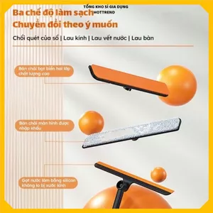 Cây Lau Kính Thông Minh Đa Năng 3 In 1 Chổi Gạt Nước Cao Cấp, DỤNG CỤ LAU KÍNH CẦM TAY ĐA NĂNG