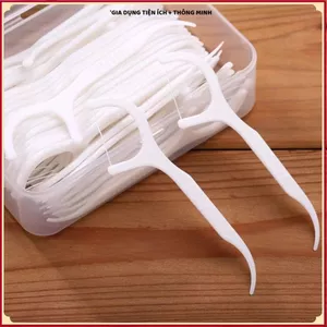 TĂM CHỈ NHA KHOA 50 CHIẾC/HỘP CAO CẤP, An Toàn, Nhỏ Gọn, Thay Thế Tăm Truyền Thống