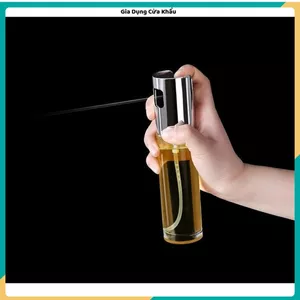 CHAI XỊT DẦU ĂN 100ML PHUN SƯƠNG - Bình Thủy Tinh Cao Cấp Cho Nồi Chiên Không Dầu