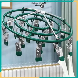 MÓC TREO ĐỒ LÓT 20 KẸP - Giúp Quần Áo Khô Nhanh Tiện Lợi Dễ Treo