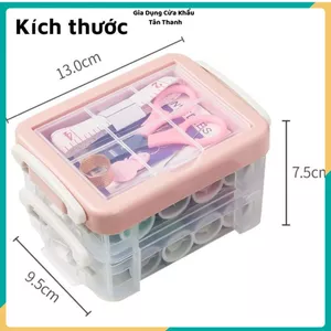 BỘ KIM CHỈ MAY VÁ CAO CẤP - Kèm Kéo Kim Thước Dây Tiện Lợi