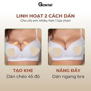 Miếng độn ngực tạo khe GOMTAT, miếng dán nâng ngực thiết kế 2 mặt keo, bám dính tốt - JR-999