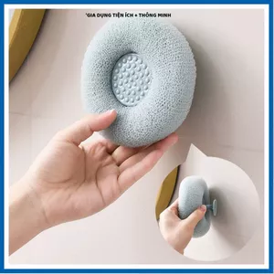 BÔNG TẮM CHÀ LƯNG GẮN TƯỜNG TIỆN LỢI, Massage Tẩy Tế Bào Chết, Dễ Dùng Trong Phòng Tắm